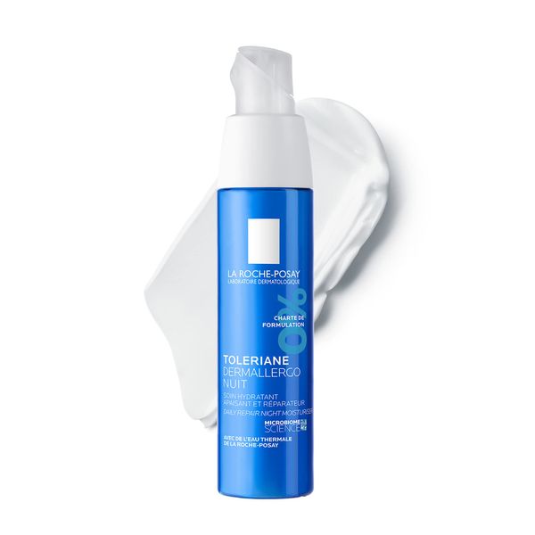 La Roche Posay Toleriane Dermallergo Night, Soothing and Moisturising Night Cream, Face Care for Very Sensitive Skin, Night Cream for Allergic, Reactive Skin, 40 ml