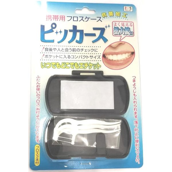 Portable Floss Case Pickers Black