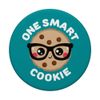 One Smart Cookie, Chocolate Chip Cookie, Nerd, Geek, Teal PopSockets with Interchangeable PopGrip