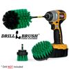 Drillbrush Green Kitchen Drill Brushes with Long Reach Extender - Oven, Flooring