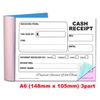 Cherry Printers Cash Receipt A6 NCR Duplicate/Triplicate (A6 Triplicate)
