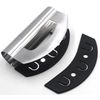 Checkered Chef Stainless Steel Mezzaluna Salad & Vegetable Chopper