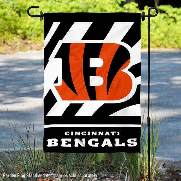 Cincinnati Bengals White Stripes Official Garden Yard Banner Flag
