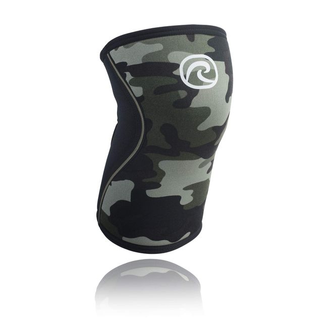 Rehband Rx Knee Sleeve 7 mm Knee Support, Camo/Black, M