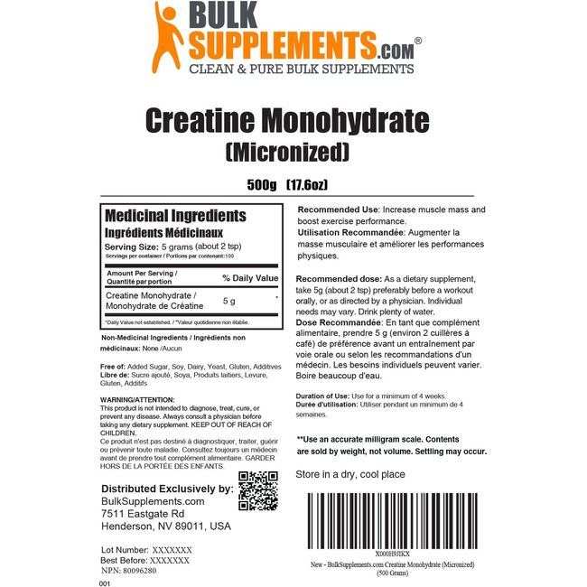 BulkSupplements.com Creatine Monohydrate Powder - Pre Workout with Cre –  Iron Gods