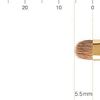 BISYODO Long Series Shadow Liner Brush - Round Flat Type, Brown