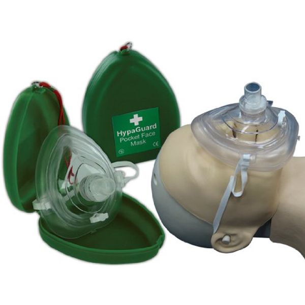 HypaGuard Pocket CPR Resusictation Face Mask in Hard Case