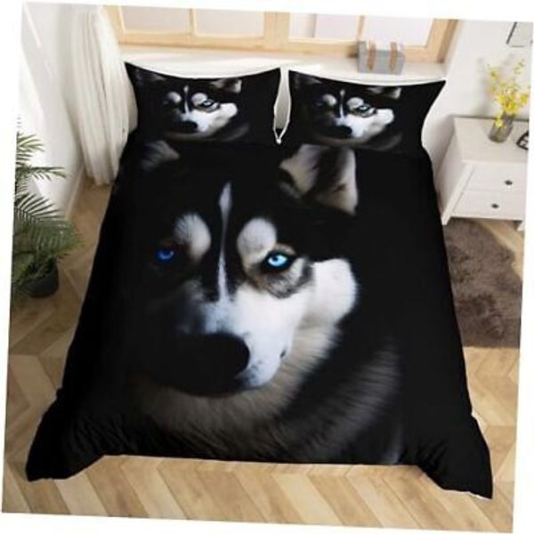 Dog Duvet Cover Cute Pet Dog Bedding Set for Kids Full(No Comforter) Multi 9