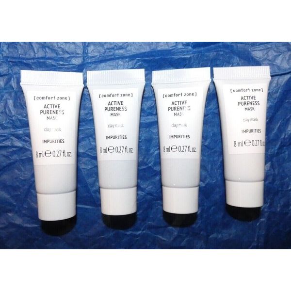 NEW X4 COMFORT ZONE Active Purness Clay Mask 0.27 oz each SEALED Samples