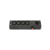 Mercury IEC Power Distribution Blocks | 4 Gang, BLACK