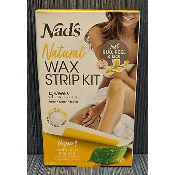 Lot of 4 x Nad's Natural Wax Strip Kit - 32ct