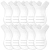 Eyelash Brush, Eyelash Perming Tool, Set of 10, Eyelash Comb, Eyelash Graft Curler Comb, Mini Y Shaped Eyelash Brush, Eyelash Perm, Lift Tool Brush, Silicone Eyelash Comb, Lash Extension, For Cosmetic/Beauty Salon/Home Use (Transparent)
