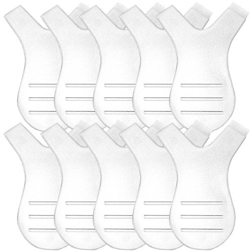 Eyelash Brush, Eyelash Perming Tool, Set of 10, Eyelash Comb, Eyelash Graft Curler Comb, Mini Y Shaped Eyelash Brush, Eyelash Perm, Lift Tool Brush, Silicone Eyelash Comb, Lash Extension, For Cosmetic/Beauty Salon/Home Use (Transparent)