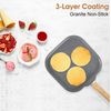 17 Pieces Cookware Set Nonstick Granite Coated Pots and Pans Set Bakeware Set