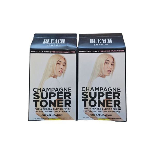 2 Bleach London Champagne Super Toner For A Pearly Blonde Finish Box Damage