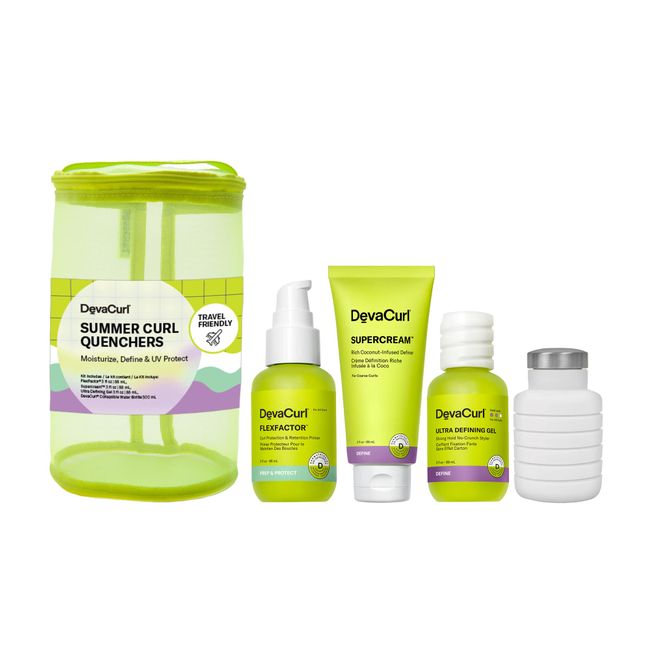 DevaCurl Summer Kit - Summer Curl Quenchers | Moisturize | Define Curls | UV Protect