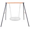 A-Frame Swing Stand Yard Lawn Playground + 48'' Spider Web Tree Swing Net 