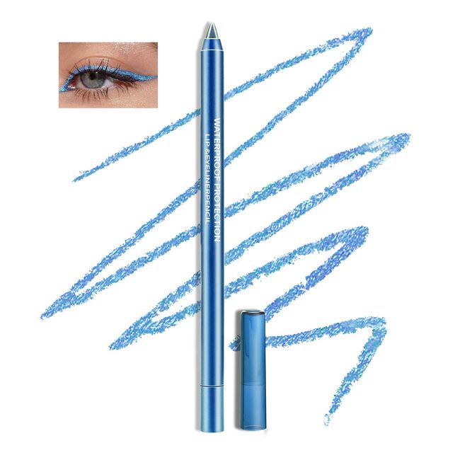 Boobeen Colorful Gel Eyeliner Pencil, Waterproof Eyeliner Pen, Matte Metallic Eyeliner Set for Women, Cream Eye Shadow Pencil for Colored Eye Makeup