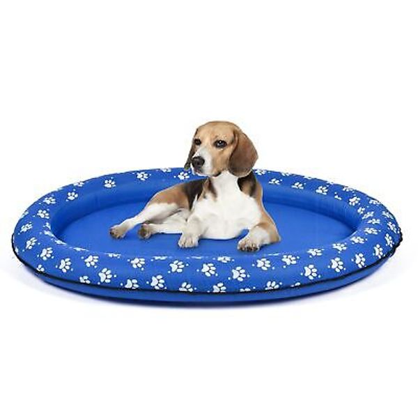 Wags & Wiggles Round Paw Floating Pet Bed | Dog Bed That Floats in Pool or La...