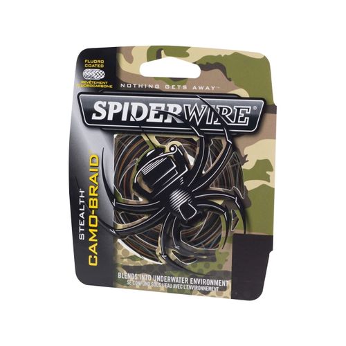 Spiderwire ProSpec® Chrome 100% Fluoro Leader, Camo, 20lb | 9kg, 125yd | 114m Fishing Line, Suitable for Saltwater Environments