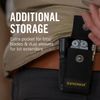 LEATHERMAN, Premium Nylon Snap Sheath with Pockets, Fits 4" to 4.5” Multi-Tools, Black, Medium