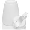 [7 PACK] EcoQuality 32oz Plastic Syrup Dispenser with Plastic Lid and Stainless