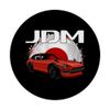 Oldtimer mit japanischer Flagge. Oldtimer-Import-Tuner-Auto. PopSockets mit austauschbarem PopGrip