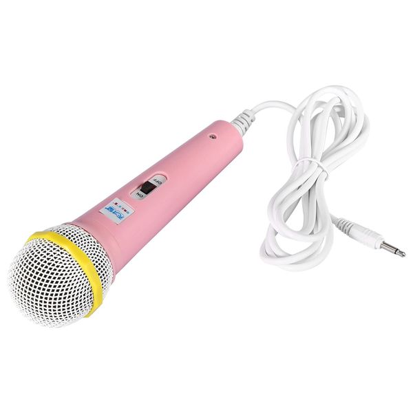 Wired Microphone, Fun Musical Microphone Kids Handheld Karaoke Microphone Birthday Props Children Wired True Mic, for Adults Girls Boy Home Party Microphone Kids Festival Gift()