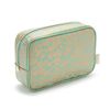 Victoria Green Large Makeup Bag, Leopard Jade