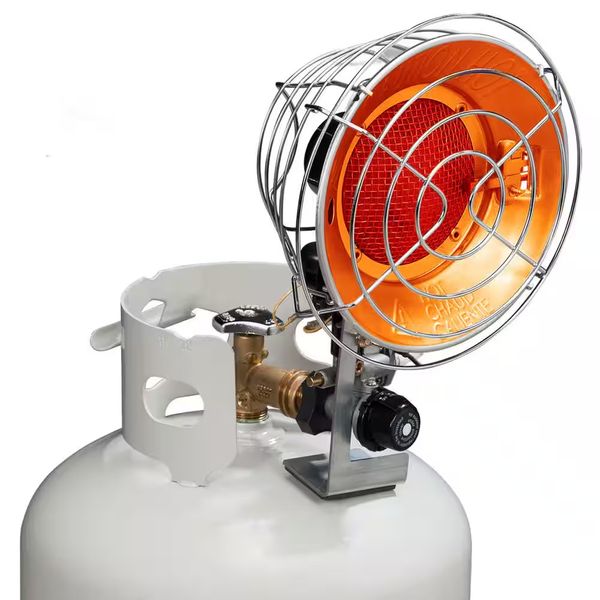 NEW Propane Heater Portable Tank Top Single Burner 15,000 BTU Infrared 3 Heat