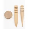 Leather craft tools cone slicker 3 - piece set