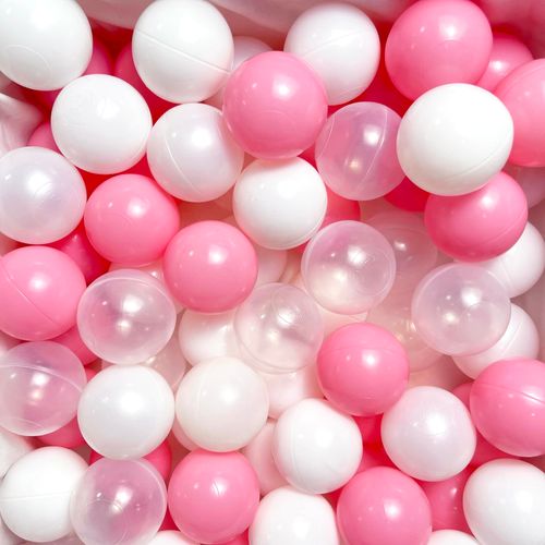Lovgrils 170 Pink Ball Pit Balls for Kids- Plastic Pink Balls for Ball Pit, Bright Colors Pit Balls for Toddlers 1-3 for Play Tent, Pool, Birthday Party Accessories, Birthday Decoration - 2.2 Inch