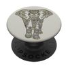 Boho Ornate Elephant Henna Design PopSockets Adhesive PopGrip