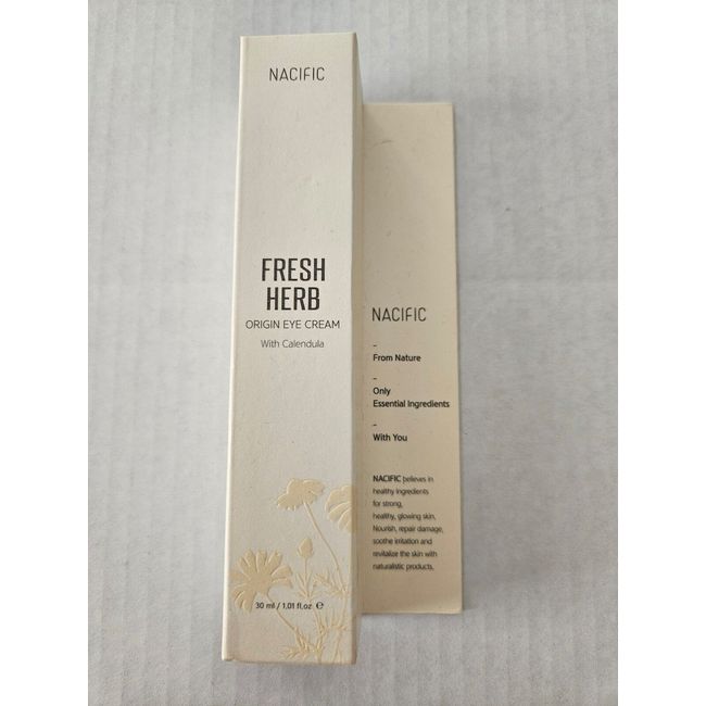 Nacific fresh herb origin eye cream sealed box nib