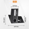 A-Pillar Lower Corner Windshield Hinge Work Light Auxiliary Mounting Brackets for 2007-2017 Wrangler JK/JKU ( Black)