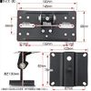 Ansimple Universal Speaker Hanging Wall Mount Mounting Bracket Stand Set of 2