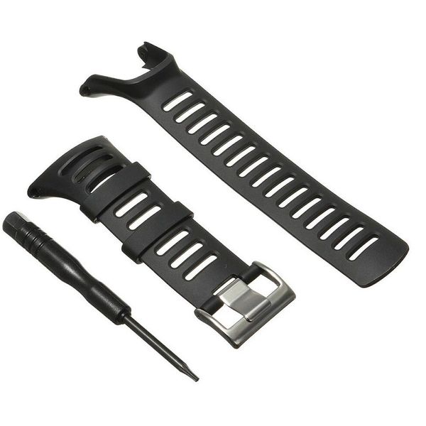 Replacement Strap for Suunto Ambit 1 2 2R 2S - Premium Waterproof Watch Band 24mm - Screwdriver Included (Black)