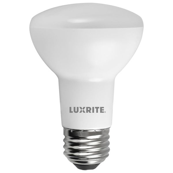 LUXRITE BR20 LED Light Bulb, 6.5W (45W Equivalent), 3500K Natural White, 460 Lumens, Energy Star, Dimmable, Damp Rated, LED Flood Light Bulb, UL Listed, E26 Medium Base