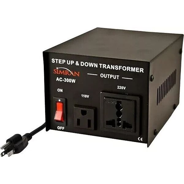 Simran AC-300 Voltage Power Converter  110/120v to 220/240v