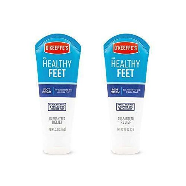 O'Keeffe's Healthy Feet Foot Cream, 3 ounce Tube, (Pack of 2) (K0280016)