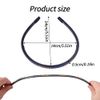 Nenjindz Skinny Headbands Thin Leather Covered Hairbands,Bohemian Plastic Hair Hoops Solid Simple Headbands for Women Girls(7 PCS)