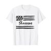 Sharp - Personalized Name, Stars and Stripes, USA Flag T-Shirt