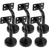 6 Pcs Stair Handrail Brackets Staircase Outdoor Railing Paint