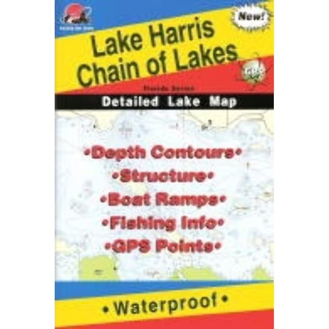 Harris Chain of Lakes Fishing Map