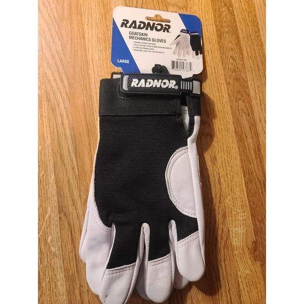 Radnor Goatskin Mechanics Gloves Large L Welding, Work Gloves