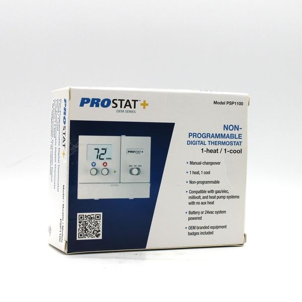 PROSTAT + OEM SERIES Non Programmable Digital Thermostat 1 Heat/1 Cool PSP1100