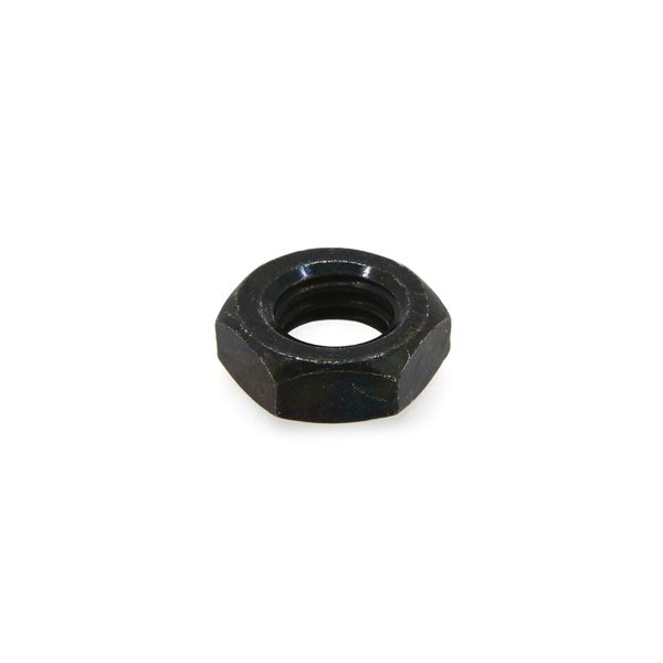 Iron / Trivalent Black Small Hex Nut [3 Types] (Left Thread, Fine) M12 (6 Pieces)