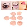 Piercing Practice Body Parts, Nose Tongue Model, 3D Flexible Simulation Ear Model Body Piercing Practice Model Silicone Body Parts for Novice (Light Skin Color)