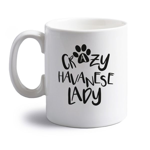 Flox Creative Crazy havenese lady 10 oz ceramic mug