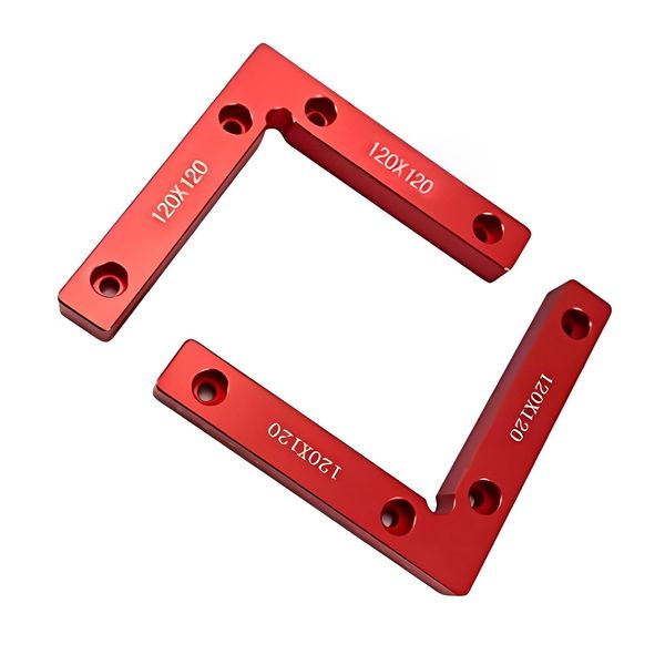 HFS(R) Right Angle Ruler L Shape 2pcs 90 Degree Corner Clamp for Carpentry Right Angle Clamp Picture Frame DIY Wood Fixing Glue